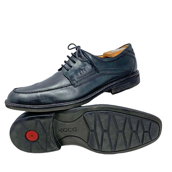 ECCO Windsor‎ Black Leather Apron Toe Oxford - Picture 9 of 10